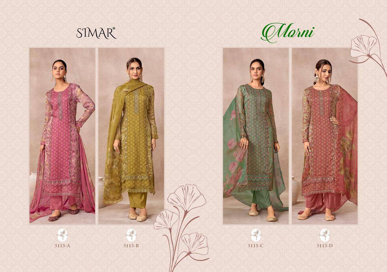 Morni By Simar 1551 Series Indian Traditional Wear Pure Viscose dresses At Wholesale Price